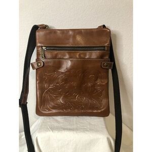 Patricia Nash Crossbody Leather New Unused Tooled Floral Florence